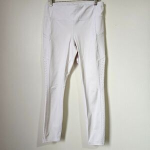EUC ATHLETA WHITE LEGGINGS SIZE MEDIUM WOMENS